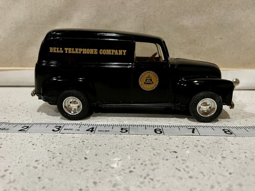 1950 Black Bell Telephone Company Van Bank - Die-Cast Metal With Key 1/25 Scale - Picture 3 of 12
