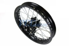 10" BLACK FRONT RIM WHEEL CNC HUB FOR HONDA CRF50 XR 125 SDG PIT BIKE M RM15K