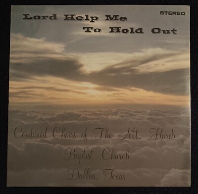 Rev B.J Bradford Lord Help Me To Hold Out LP Private Black Gospel Soul Dallas TX