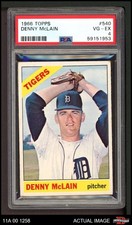 1966 Topps #540 Denny McLain Tigers SHORT-PRINT PSA 4 - VG/EX