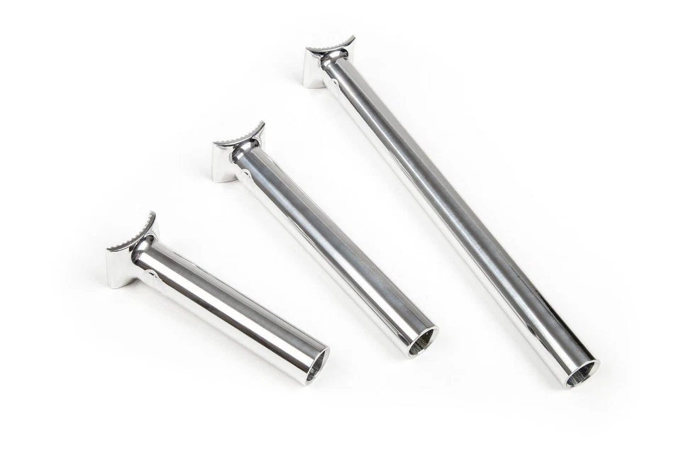 Tija de sillín BMX BSD Blitzed Pivotal 25,4 mm diámetro 135 mm o 185 mm negra pulida Foto 3 de 4