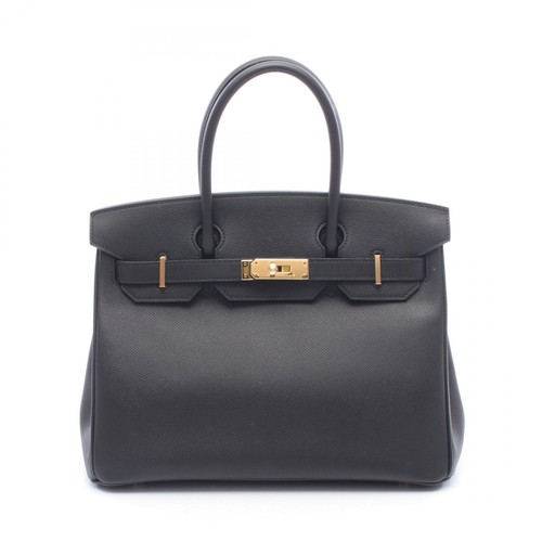 HERMES Birkin 30 Handbag 041701CC Epsom leather Black GHW Used Women D