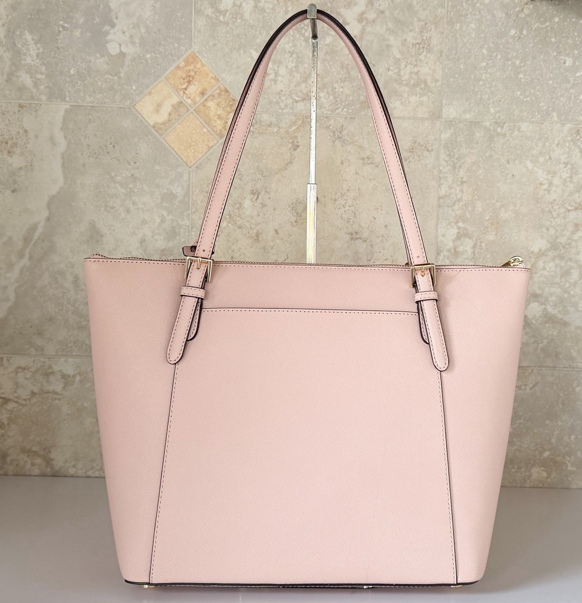 Michael Kors Ciara Large East West Top Zip Shoulder Tote Leather