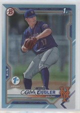 2021 Bowman Draft 1st Edition Sky Blue Foil Calvin Ziegler #BD-123 qf6