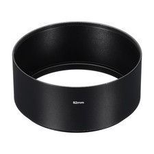 82mm Lens Hood, Long Focus Frosted Surface Anti-reflective Inside Hood, Black