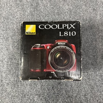Nikon COOLPIX L810 16.1MP Digital Camera 26x Optical Zoom Red