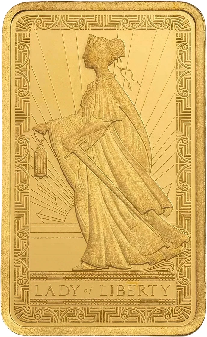 Goldbarren PAMP Lady of Liberty 2,50 g 999,9 Gold Prägefrisch Schweiz