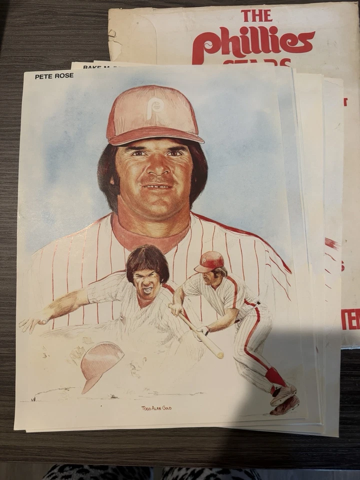 1980 PHILLIES Picture Pack 10 Stars Past & Present Rose Schmidt Ashburn - Image 3 of 3