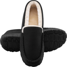 Men'S Slippers Indoor Outdoor Warm Soft Plush Memory Foam House Slippers for Men