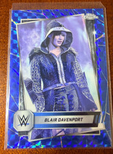 2025 Topps Chrome WWE BLAIR DAVENPORT Blue Geometric Refractor /99 NM