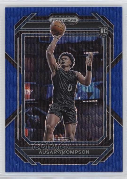 2023-24 Panini Prizm Draft Picks Blue Wave 133/249 Ausar Thompson #17 14t3