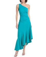 Eliza J One Shoulder Solid Maxi Dress Women's