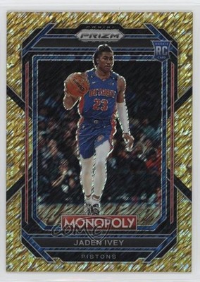 2022 Panini Prizm Monopoly Gold Money Shimmer /500 Jaden Ivey #26 Rookie RC 0xu5