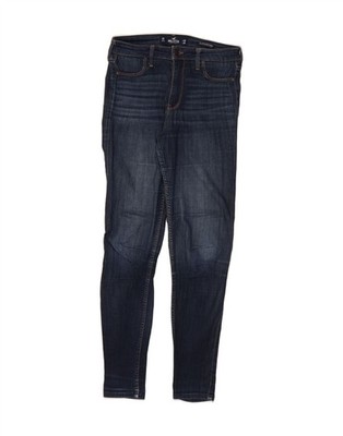 Hollister Damen High Rise Legging Jeans US 3 Small W26 L28 Navy Blau VK07