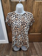 Victoria Secret PINK Shirt Size Med cheetah leopard Print