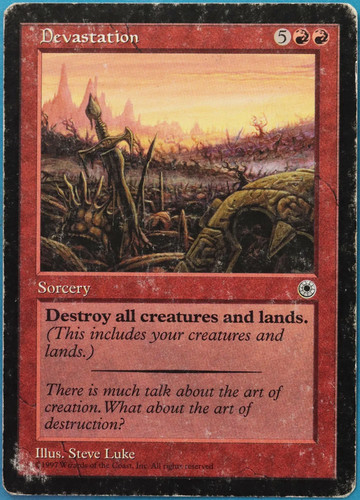 Devastation - Portal - MTG Magic the Gathering