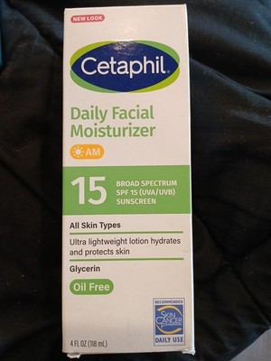  New Cetaphil Daily Facial Moisturizer AM SPF 15 - 4oz  Exp. 08/2027