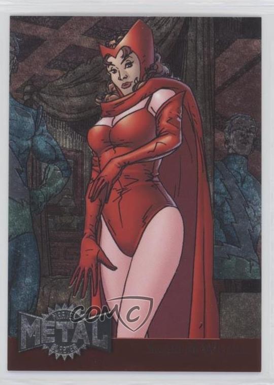 2015 Marvel Fleer Retro 1995 Fleer Metal Blaster Scarlet Witch #31 0p3