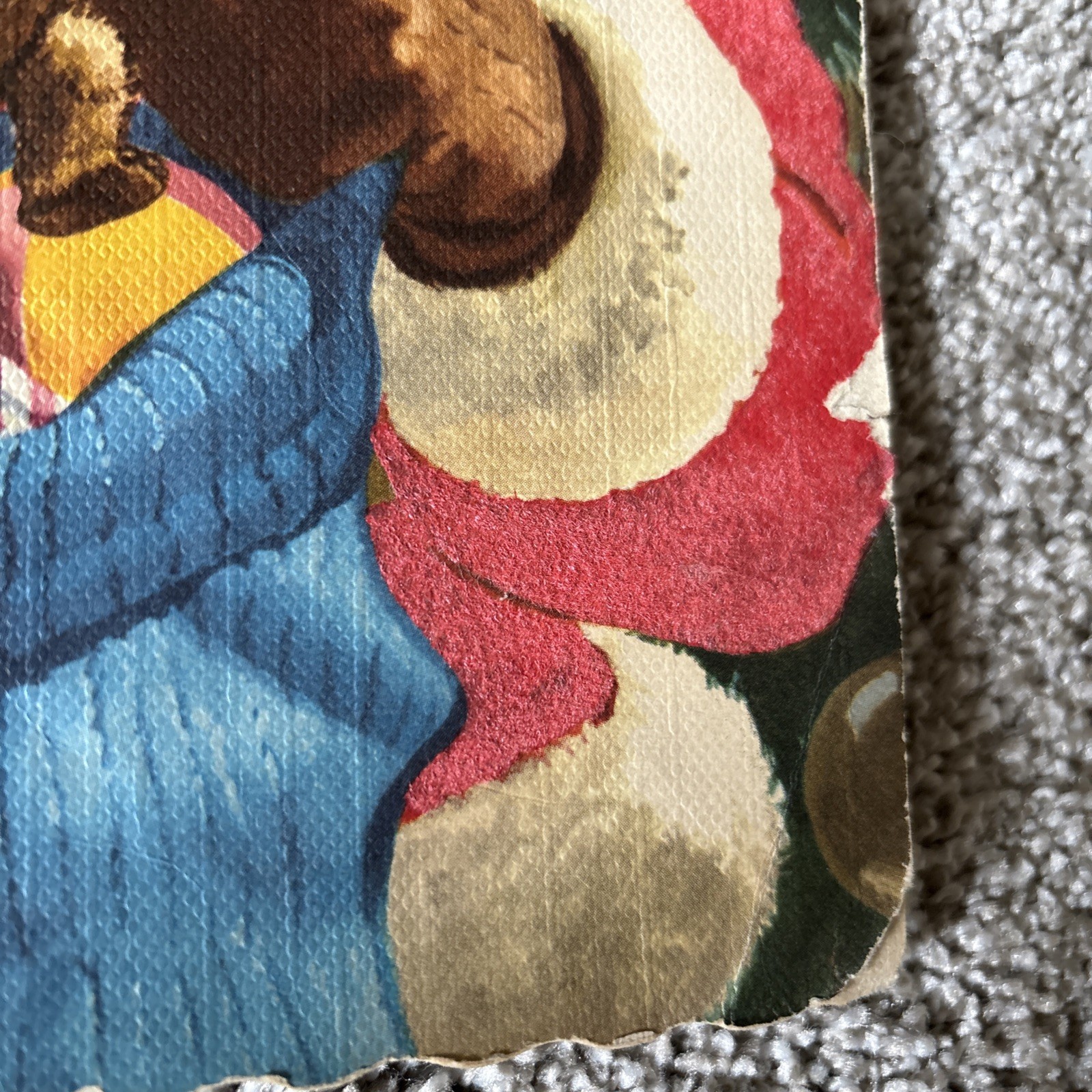 Night Before Christmas 1956 Large Book by Whitman Publishing with Flocking