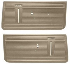 1969-70 Chevy Nova Interior Front Door Panels 2 Door Standard Interior Non