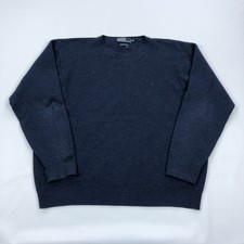 Ralph Lauren Wool Sweater Mens XL Vintage Crew Neck Lambswool Polo Preppy