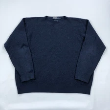 Ralph Lauren Wool Sweater Mens XL Vintage Crew Neck Lambswool Polo Preppy