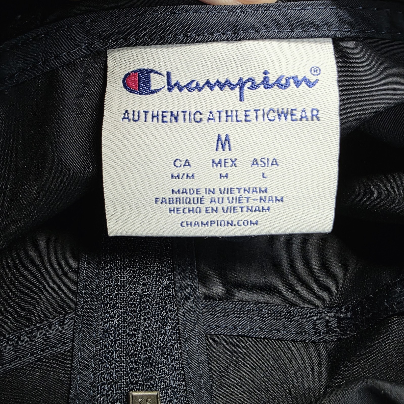 Champion Pullover Jacket Mens Medium Windbreaker … - image 3