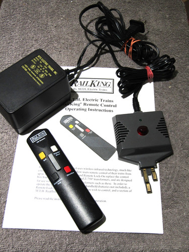MTH Rail King IR Remote Commander Control Set w/ Z-500 Transformer and Manual