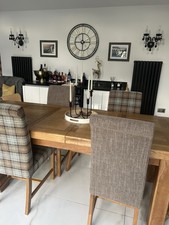 Oak Extending Table & 4 Chairs Perfect Condition