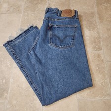 Vintage Levi's 501 Mens Jeans Medium Wash Straight Leg 38x30 Blue Denim