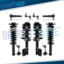 Front Rear Struts w/Coil Spring Sway Bars Tie Rods for 2009-2013 Subaru Forester