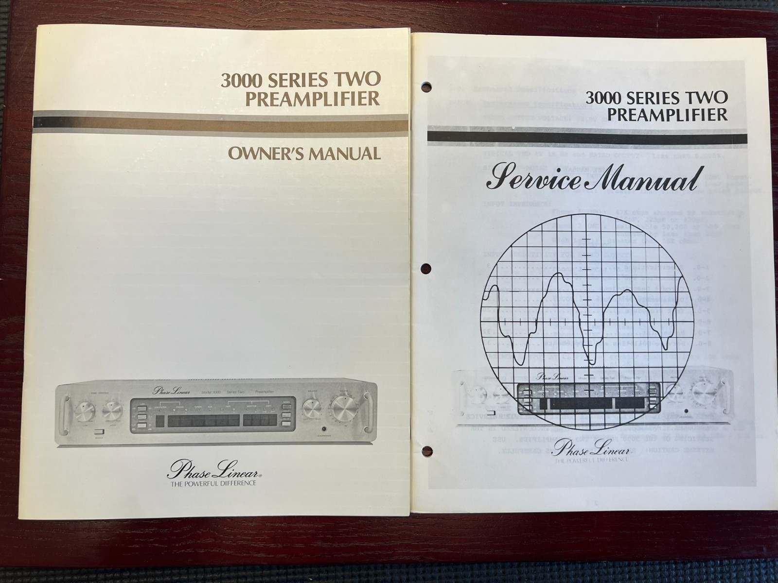 Original Phase Linear 3000 Series TWO Preamplifier Owners & Service Manual