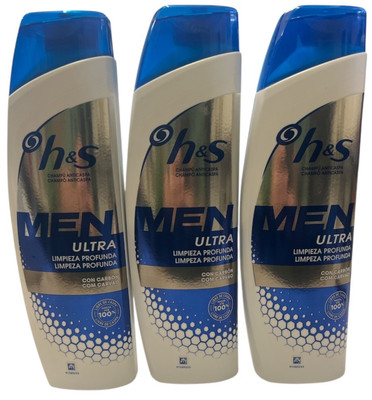 3 x Head and Shoulders H&S MEN Ultra Tiefenreinigung Shampoo (3x225ml)