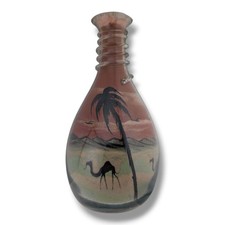 Large Vintage Jordanian Sand Art Bottle
