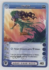 2008 Chaotic TCG - Alliances Unraveled 1st Edition Unda Servant of Water #16