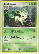 Leafeon (DP Majestic Dawn) 24/100 Cosmos Holo Deck Exclusives Pokemon FART SWIRL on eBay