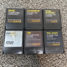 Atari 400 800 1200 XE Game Cartridge Lot Tested Lot of 6