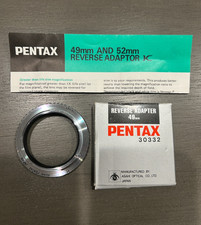 Asahi Pentax Reverse Adapter 49mm Made in Japan New