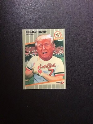 Donald Trump Promo Card 1989 Fleer Baseball F*** Face Error NM