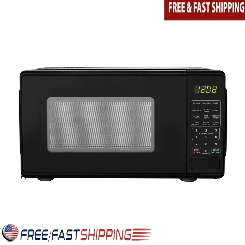 Countertop Microwave Oven 0.7 Cu ft 700W Timer Child Safety Lock 10 Power Levels