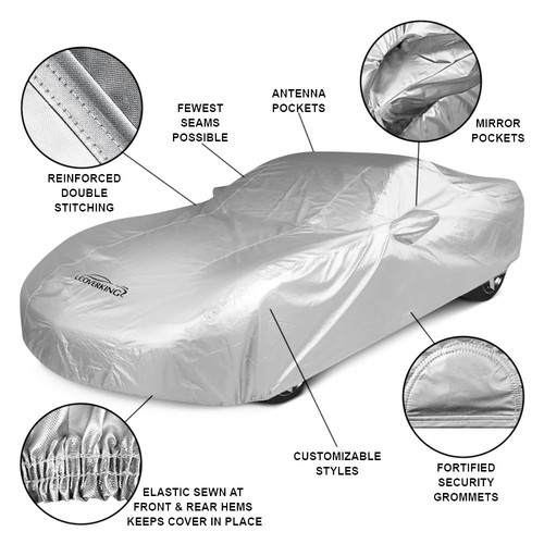 For Ferrari 360 00-05 Coverking Silverguard Plus Silver Custom Car Cover - Picture 12 of 12