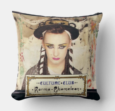 KISSEN 40x40 CULTURE CLUB BOY GEORGE KARMA CHAMALEON POPMUSIK 80er