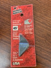 VERMONT AMERICAN 22633 Carbide Tipped 45° Chamfering Router Bit Made In The USA