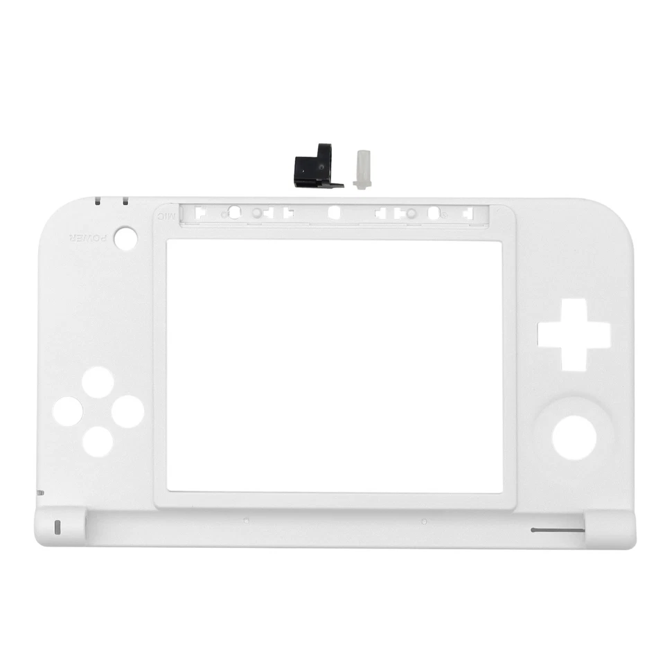 Replace Hinge White Bottom Middle Shell Housing with lock For Nintendo 3DS XL - Image 2 of 4