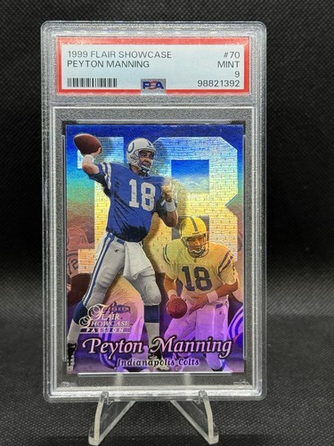 1999 Flair Showcase #70 PEYTON MANNING PSA 9 Mint Colts 🔥