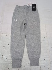 Under Armour Girls Rival Fleece Joggers Size Youth XS Grey Heather AM15