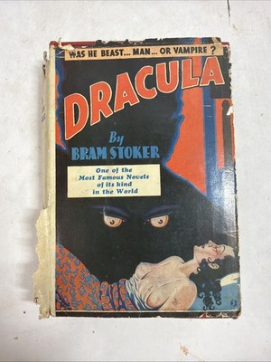 Original 1931 DRACULA by BRAM STOKER G&D Photoplay Edition with 2 FACSIMILE DJs