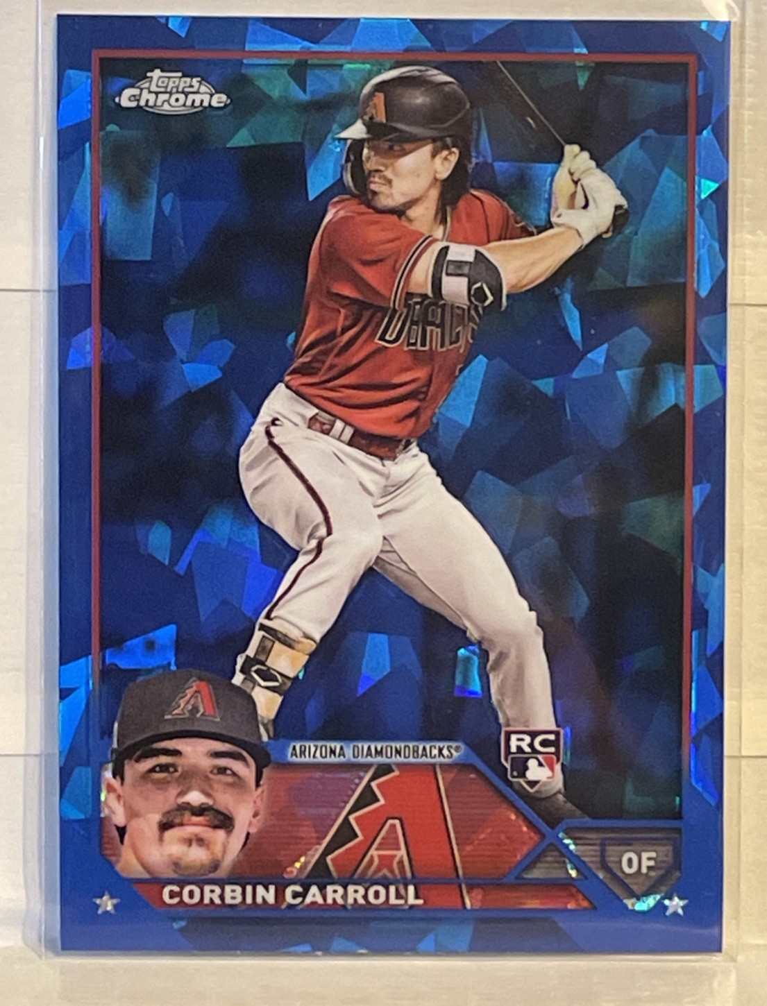 2023 TOPPS CHROME SAPPHIRE REFRACTOR CORBIN CARROLL #401 RC