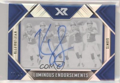 2018 Panini XR Luminous Endorsements 77/99 Kyle Lauletta Rookie Auto RC 6o3