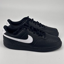 Nike Court Vision Lo Shoes Mens Size 14 Black White Lifestyle FZ0630 010